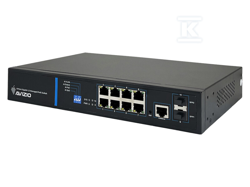 Zarządzalny przełącznik L2 (switch) 8 - AV-SM8GP2F