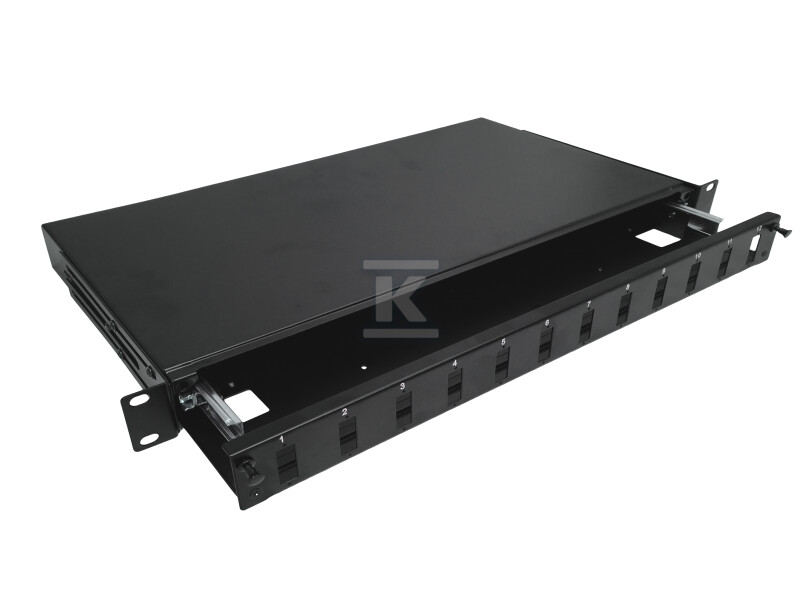 12xSC duplex 19 "1U волоконно-оптична - FOP-1U-12SCD-C-P