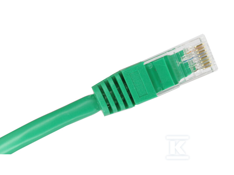 Cablu patch U/UTP cat.6 PVC 0.25m verde - KKU6ZIE0.25