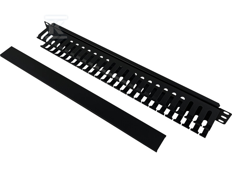 Кабель-органайзер 1U 19" з маскувальною - PK008