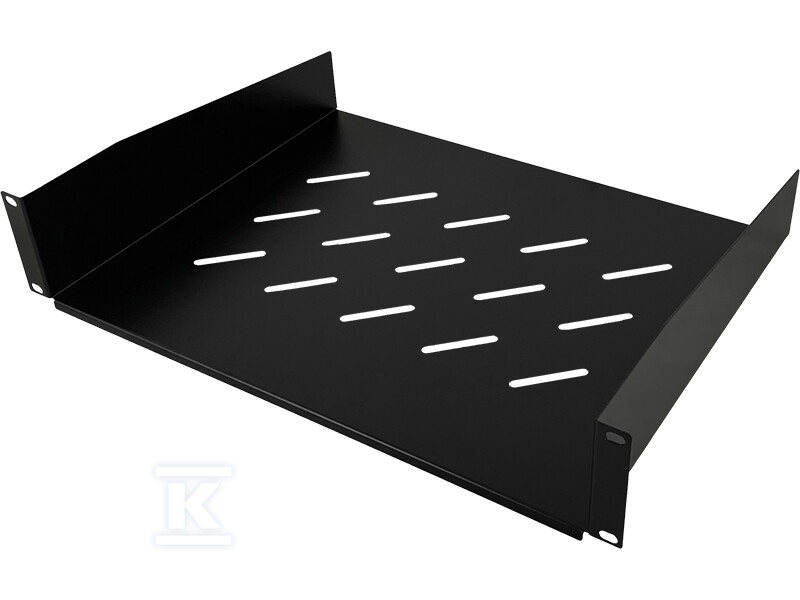 Полиця фіксована 19" 2U глиб. 350mm, - SA-P-19-2U-350-2-C