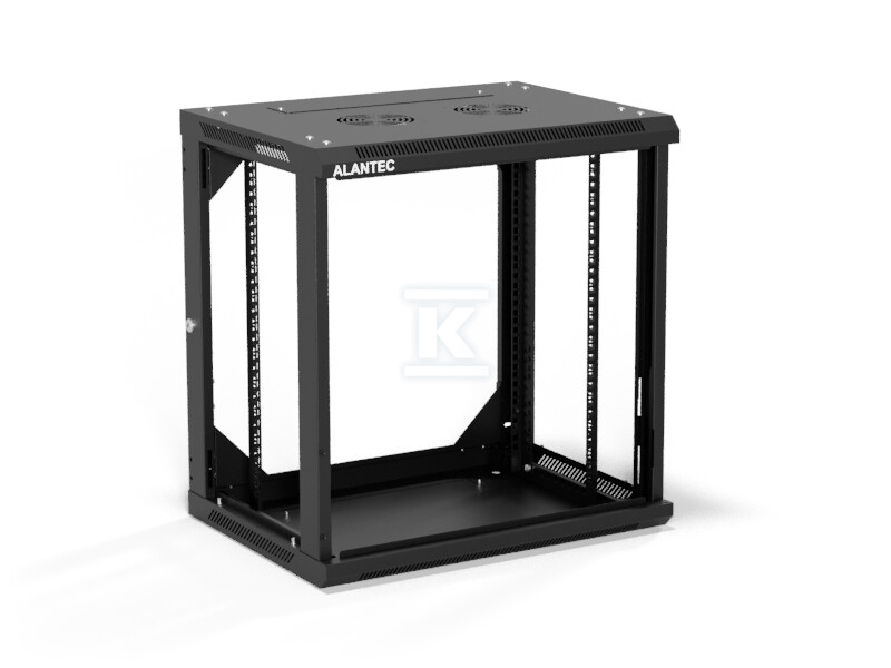 Szafa wisząca 19" 12U 600x450, (opcja - SW-12U-600-450-01-CF