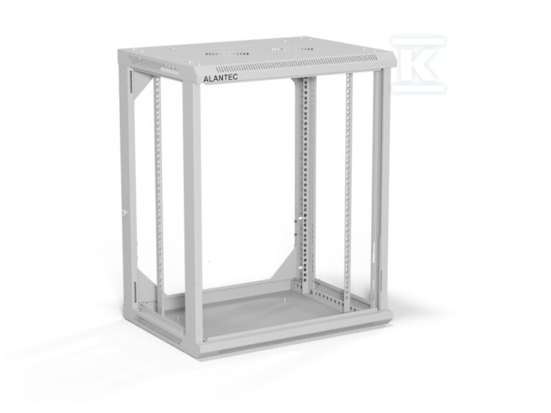 Szafa wisząca 19" 15U 600x450, (opcja - SW-15U-600-450-01-SA