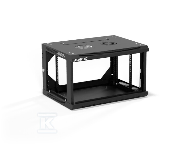 Szafa wisząca 19" 6U 600x450, (opcja - SW-6U-600-450-01-CF