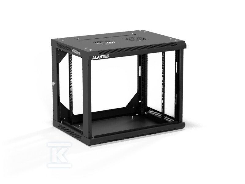 Szafa wisząca 19" 9U 600x450, (opcja - SW-9U-600-450-01-CF