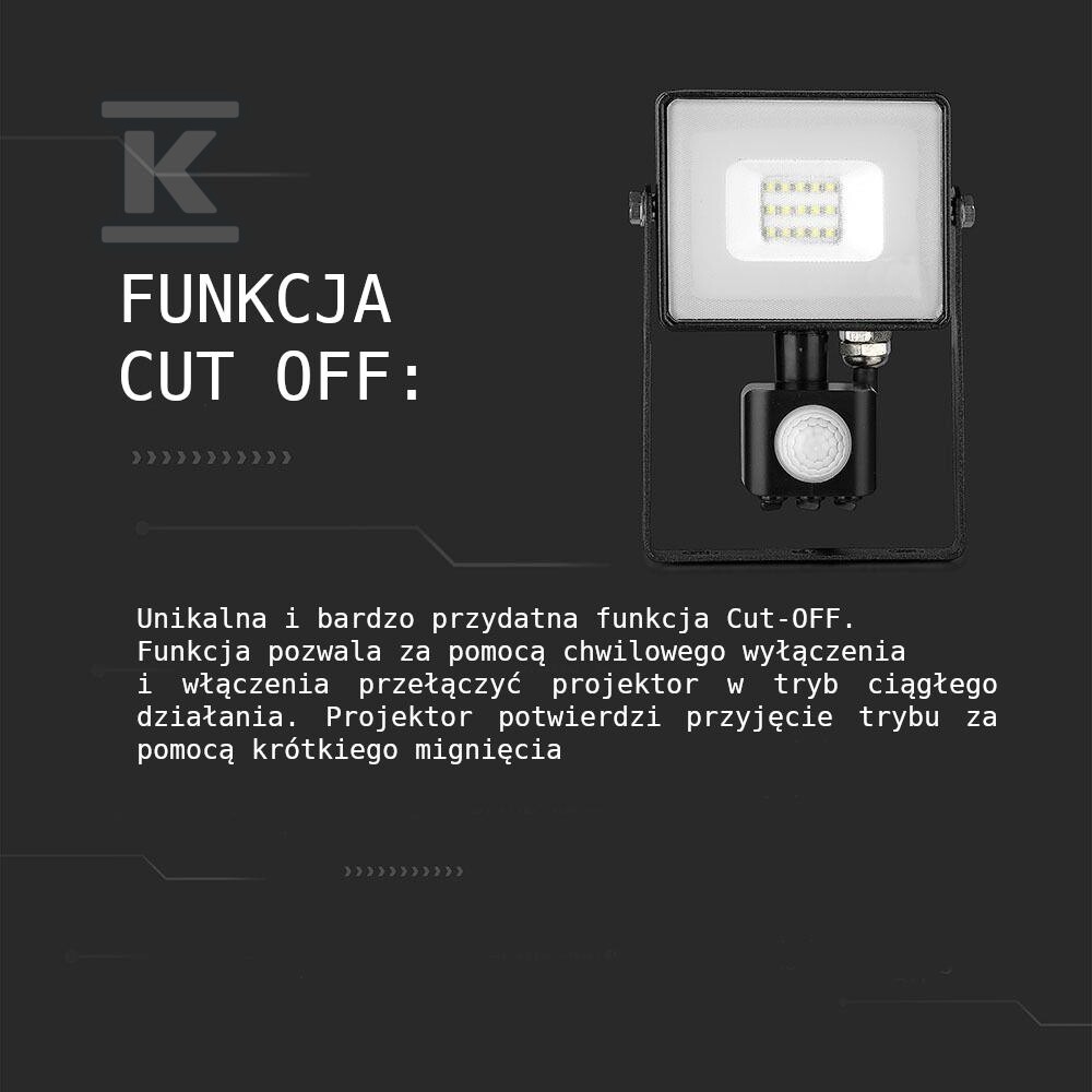 Naświetlacz LED V-TAC 30W SAMSUNG CHIP - 457