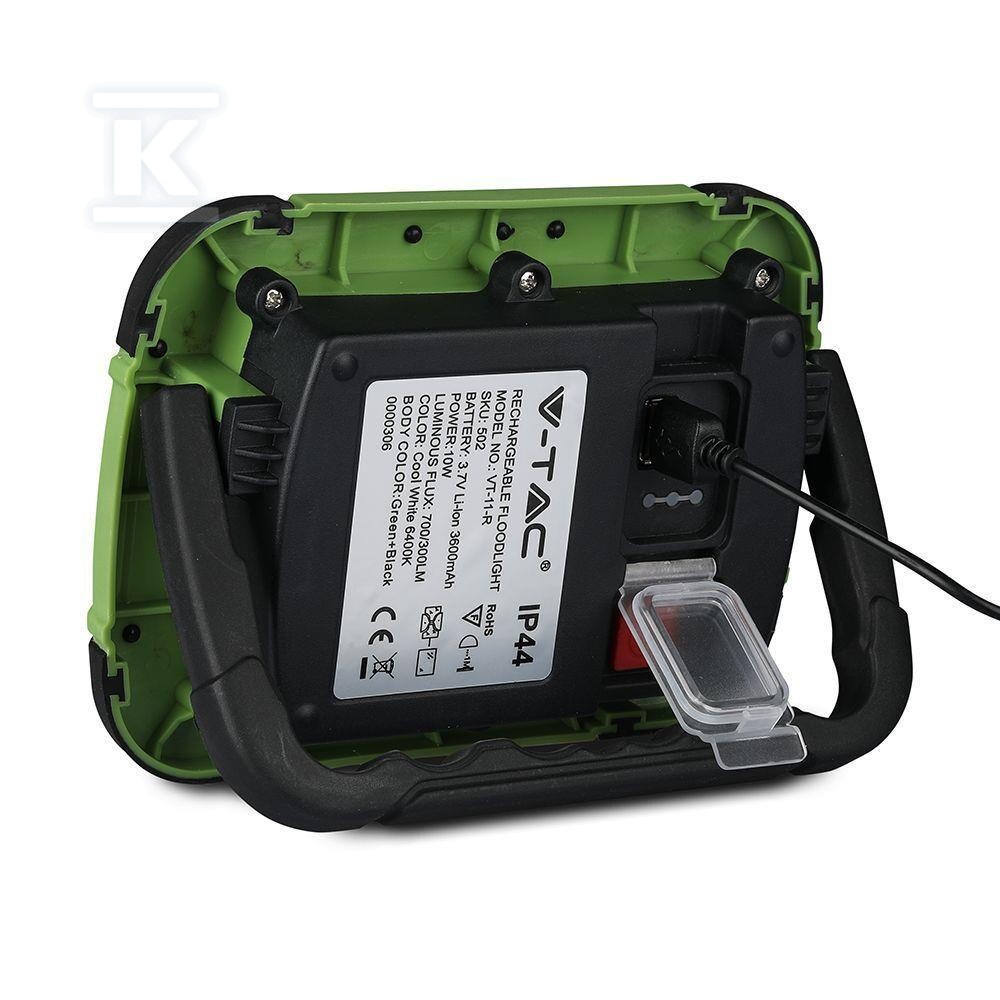 Naświetlacz LED V-TAC 20W ładowalny USB - 20039