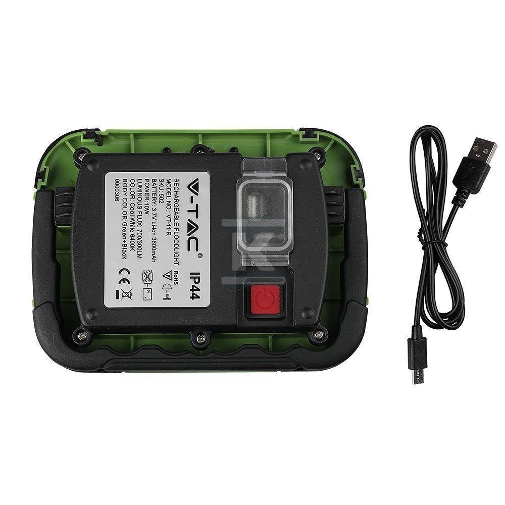 Naświetlacz LED V-TAC 20W ładowalny USB - 20039