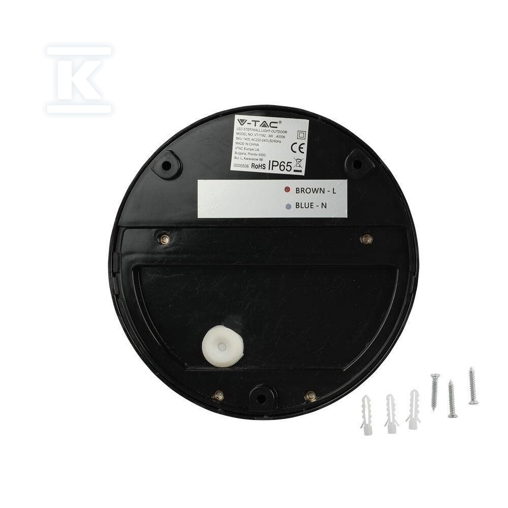 Oprawa ścienna elewacyjna 3W LED V-TAC - 1405