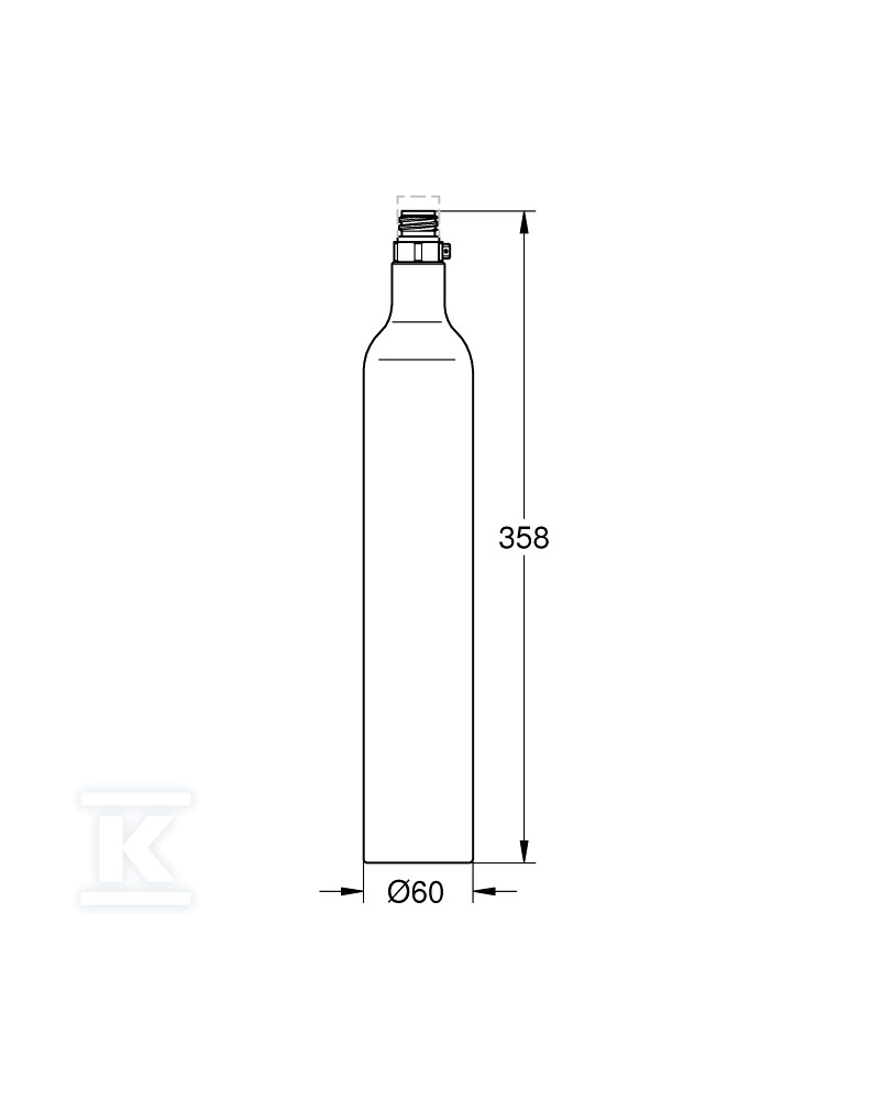 Стартовий набір балонів GROHE Blue CO2, - 40422000