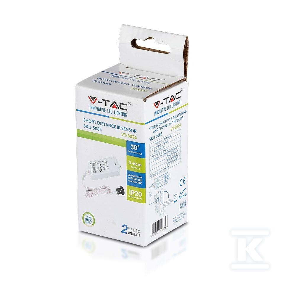 Czujnik ruchu na drzwi max.200W V-TAC - 5085