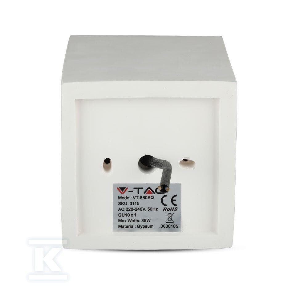 Oprawa V-TAC gips beton GU10 natynkowa - 3115