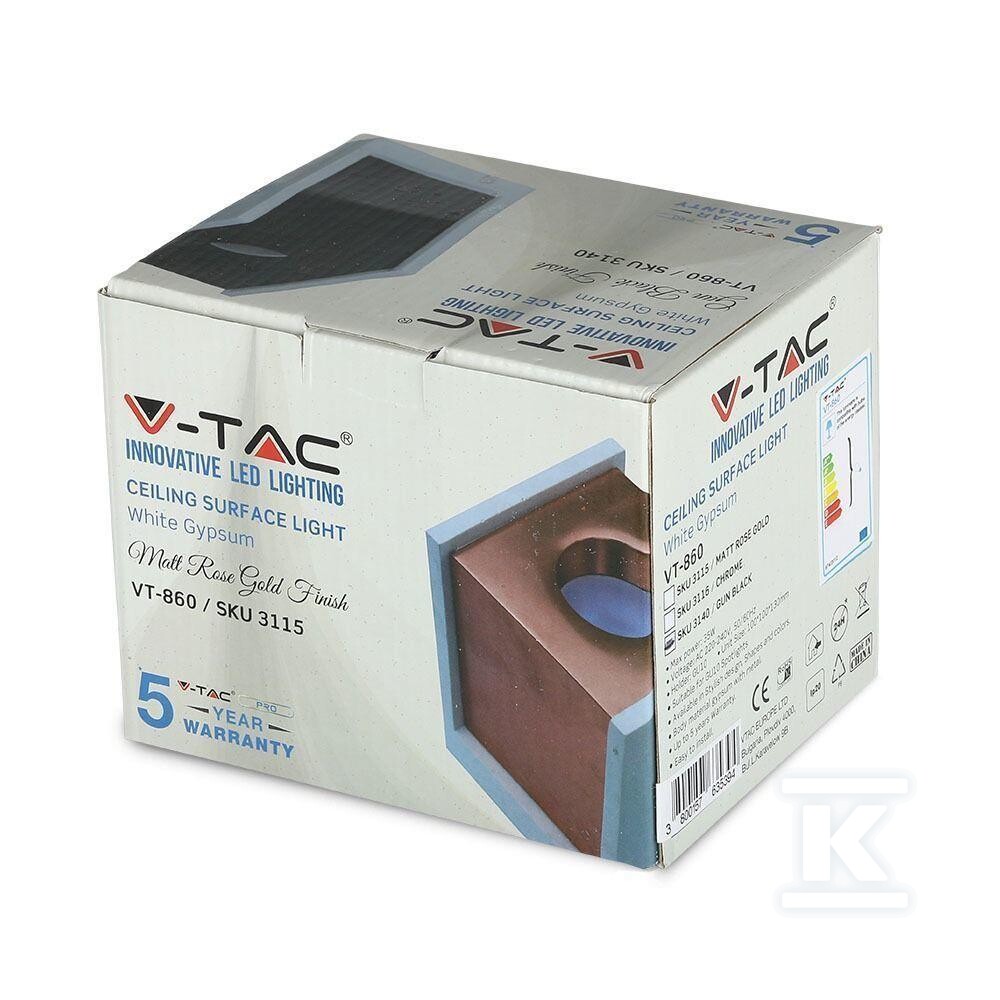 Oprawa V-TAC gips beton GU10 natynkowy - 3140