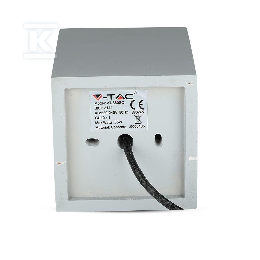 Oprawa V-TAC gips beton GU10 natynkowy - 3141