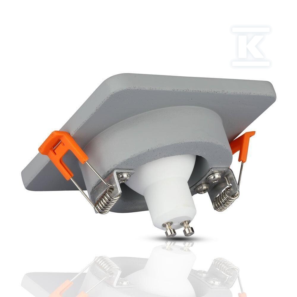 Oczko V-TAC gips beton GU10 kwadrat - 3120