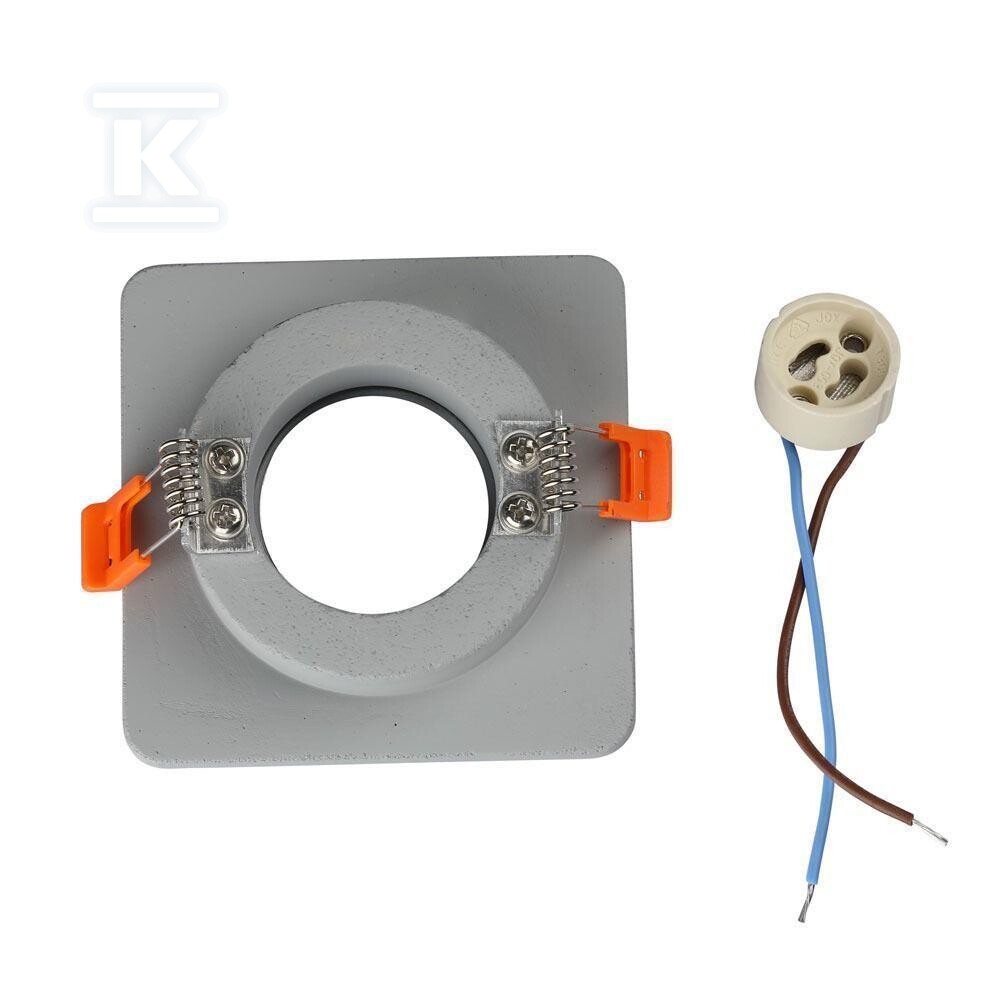Oczko V-TAC gips beton GU10 kwadrat - 3120