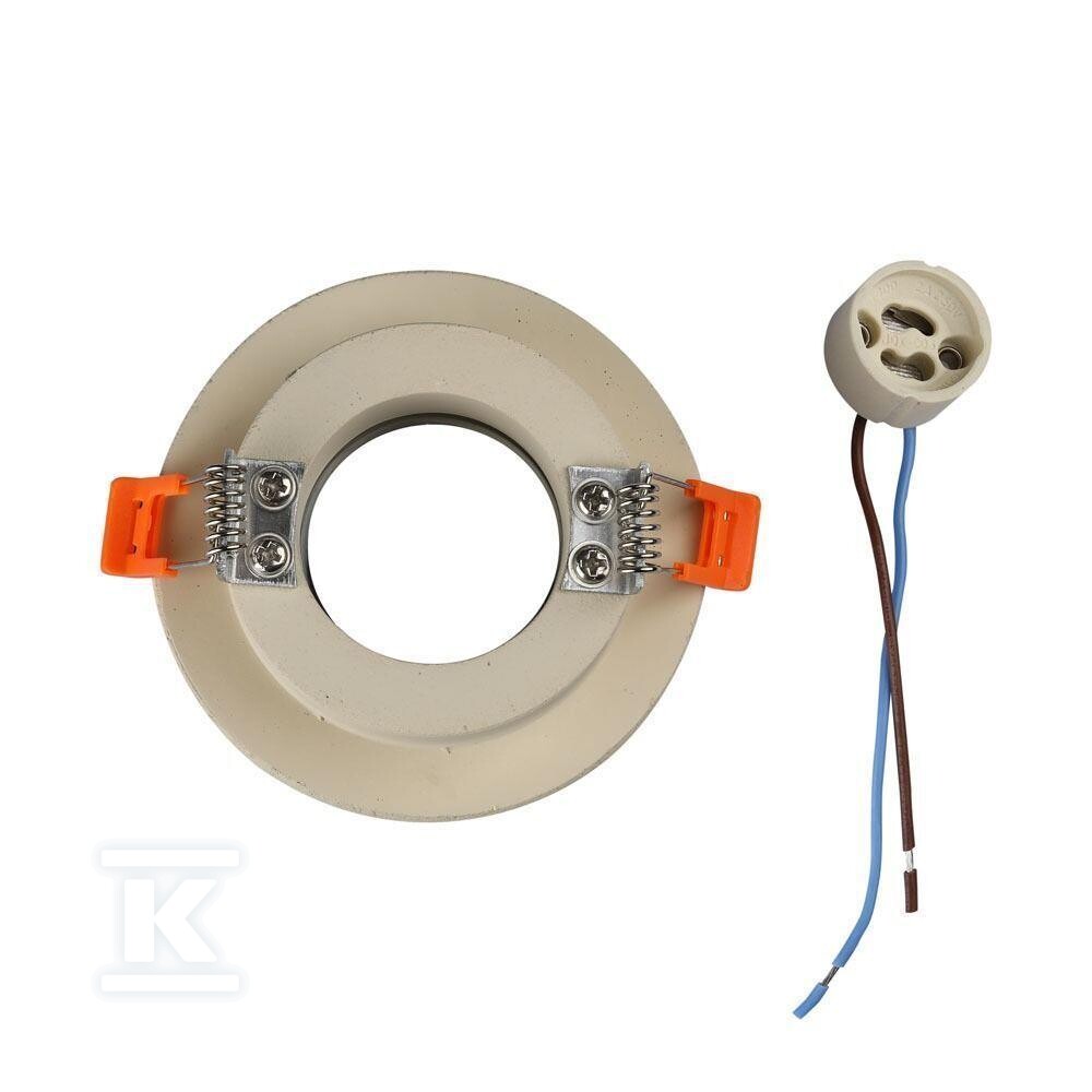 Oczko V-TAC gips beton GU10 okrągłe - 3126