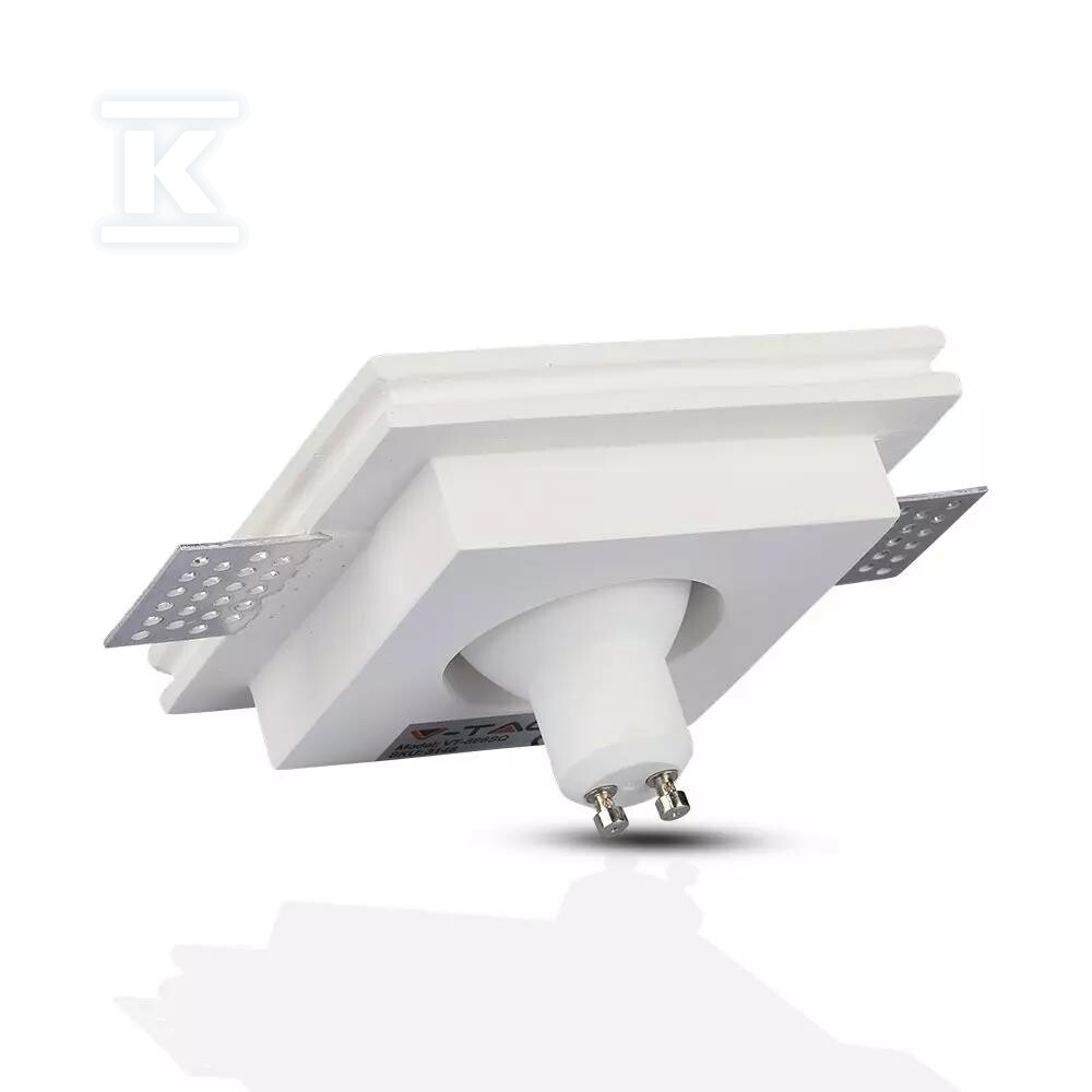 Oczko V-TAC gips GU10 kwadrat - 3150