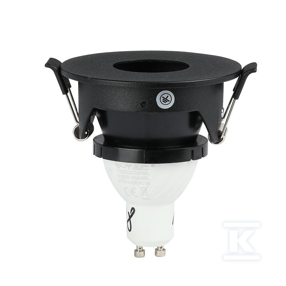 Oczko V-TAC GU10 wpuszczane czarne - 8595