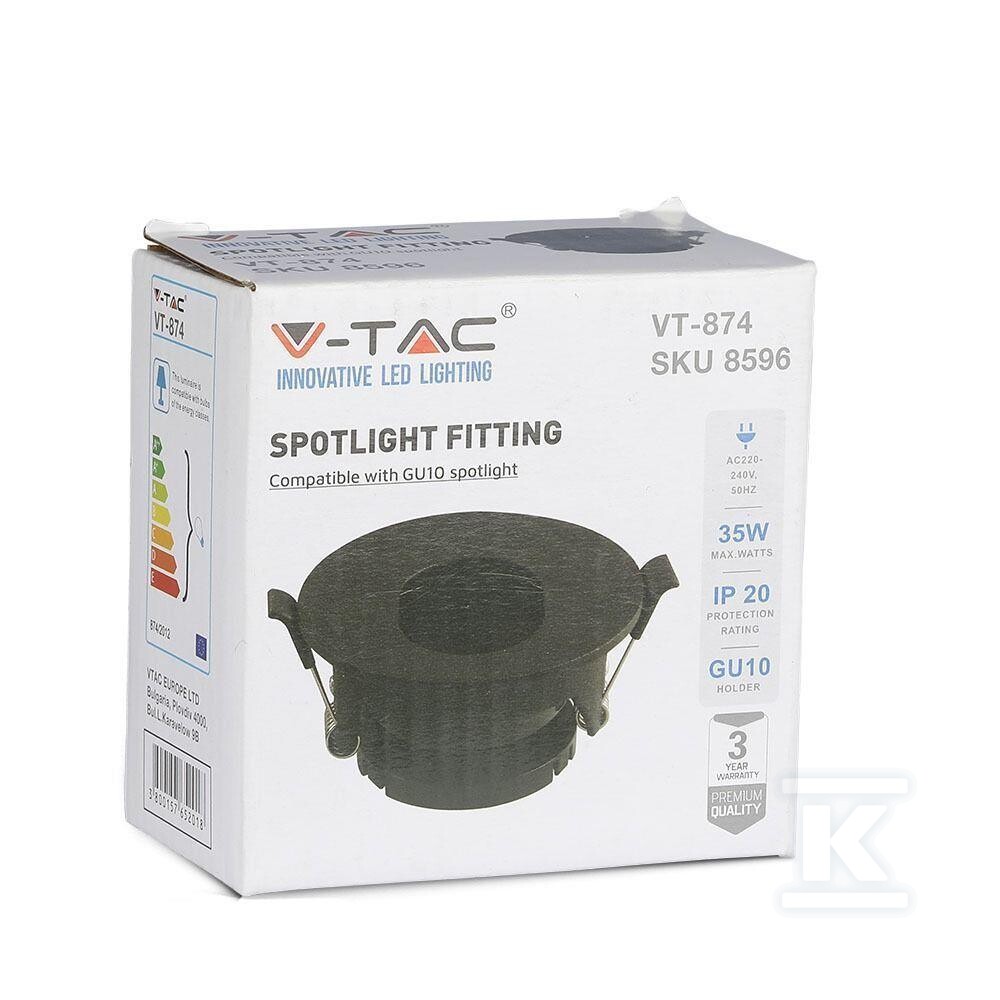 Oczko V-TAC GU10 asymetryczne - 8596