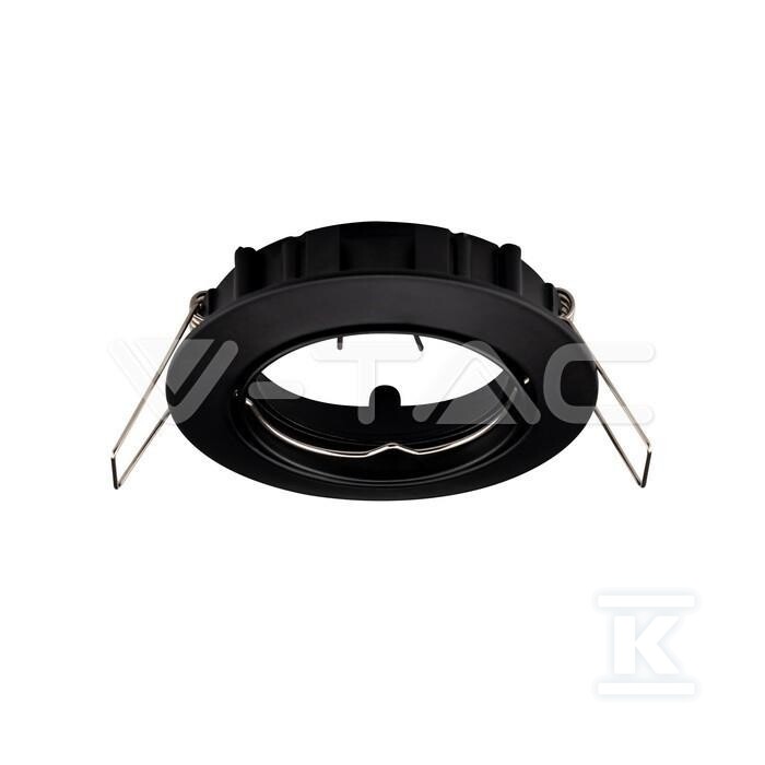 Oczko V-TAC GU10 okrągłe ruchome czarne - 8955