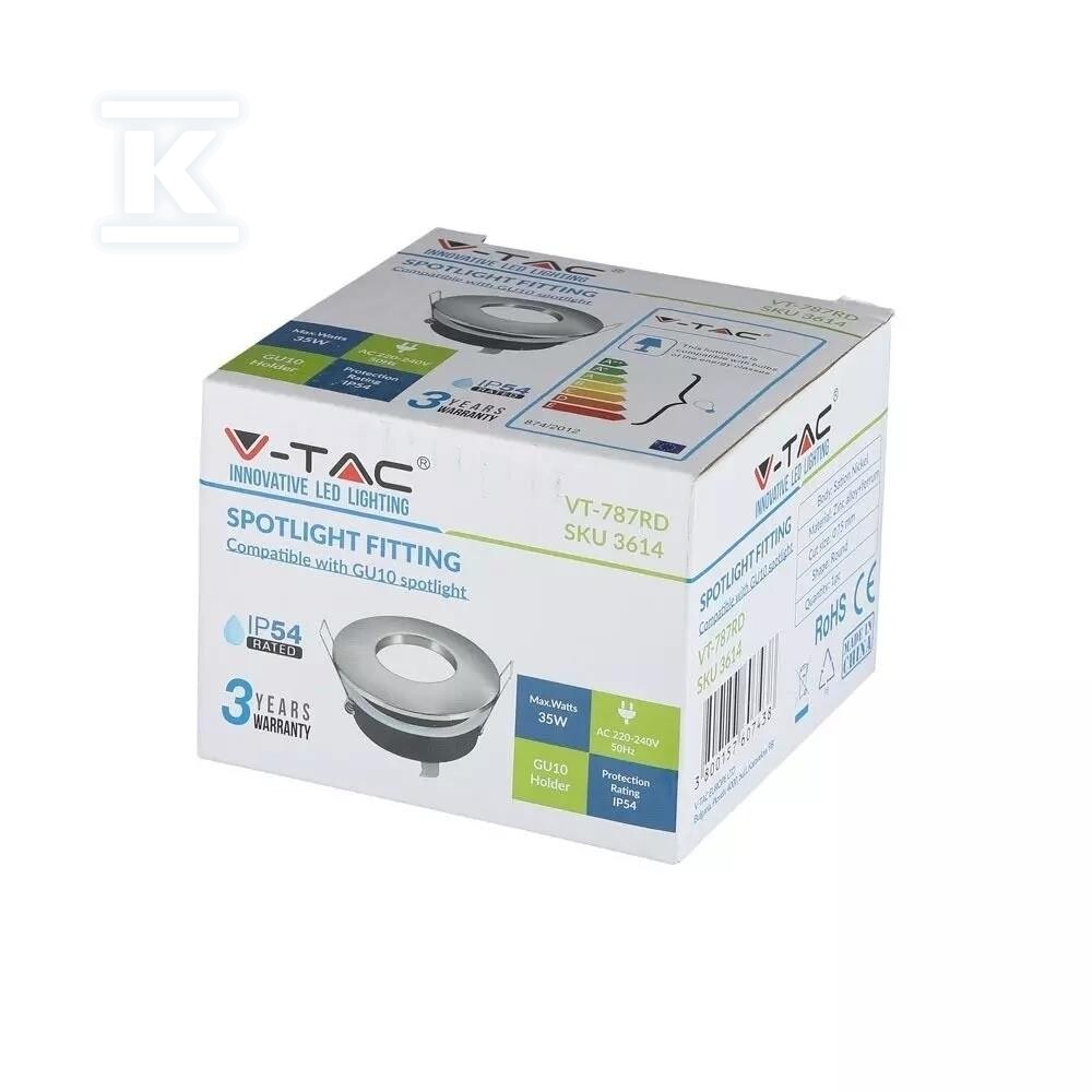 Oczko V-TAC aluminiowe odlew szczelne z - 3614
