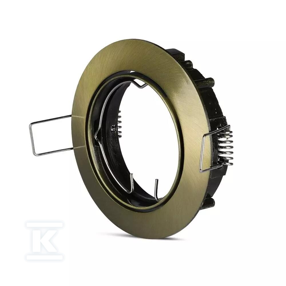 Oczko V-TAC GU10 okrągłe ruchome złoty - 8579