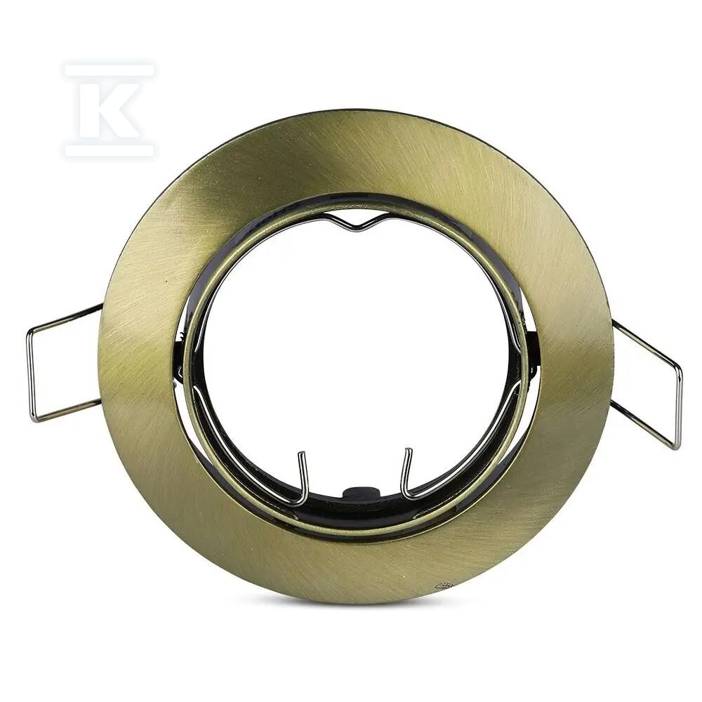 Oczko V-TAC GU10 okrągłe ruchome złoty - 8579