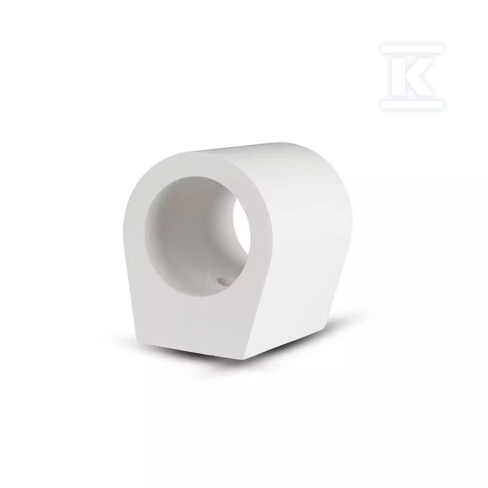 Kinkiet ścienny okrągły gips G9 biały - 3694