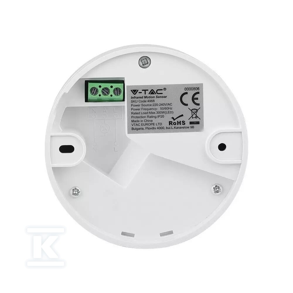 Czujnik ruchu 360st sufitowy na - 4968