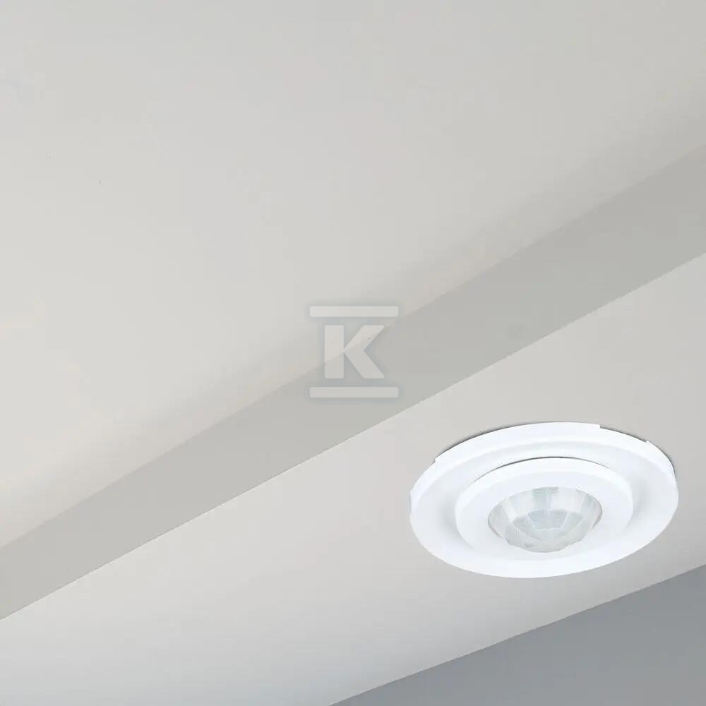 Czujnik ruchu 360st wpuszczany okrągły - 5091