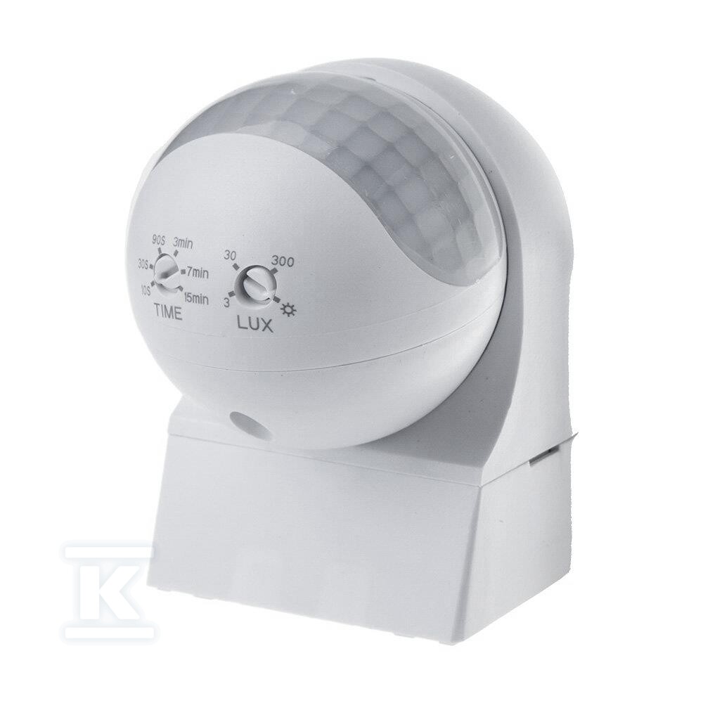 Czujnik ruchu ścienny 180st ruchoma - 5088