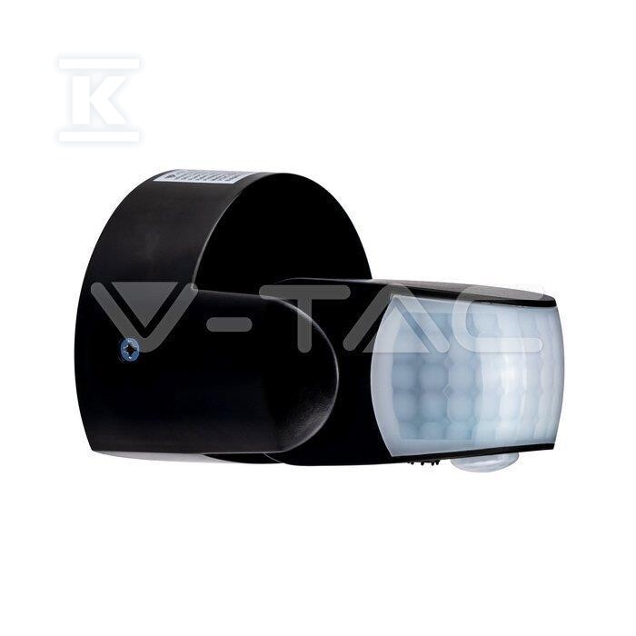 Czujnik ruchu V-TAC ścienny czarny - 6610