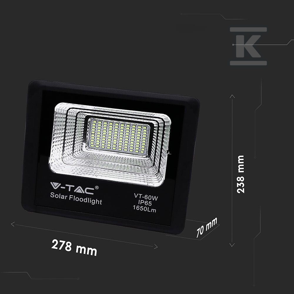Naświetlacz LED solarny V-TAC 20W - 94010
