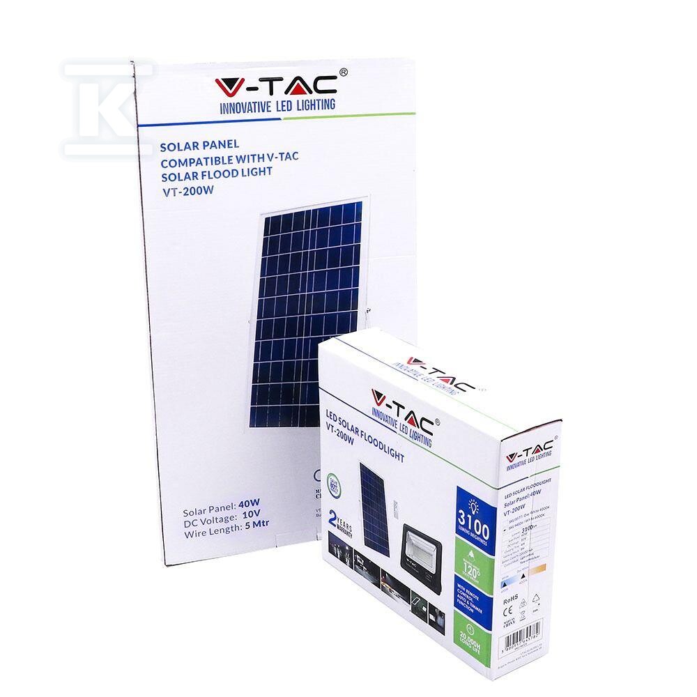 Naświetlacz LED solarny V-TAC 40W - 94026