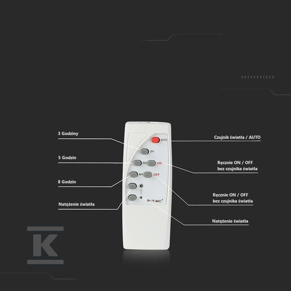 Naświetlacz LED solarny V-TAC 40W - 94026
