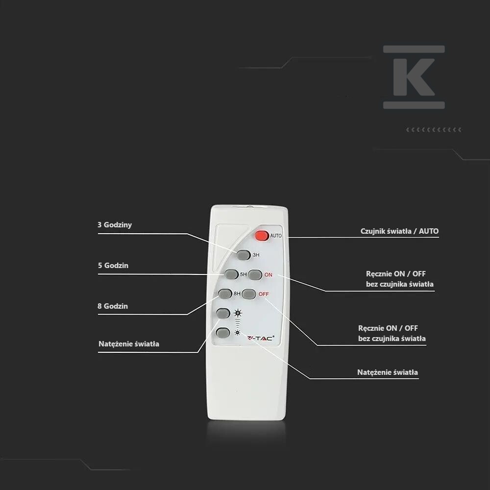 Naświetlacz LED solarny V-TAC 50W - 94027