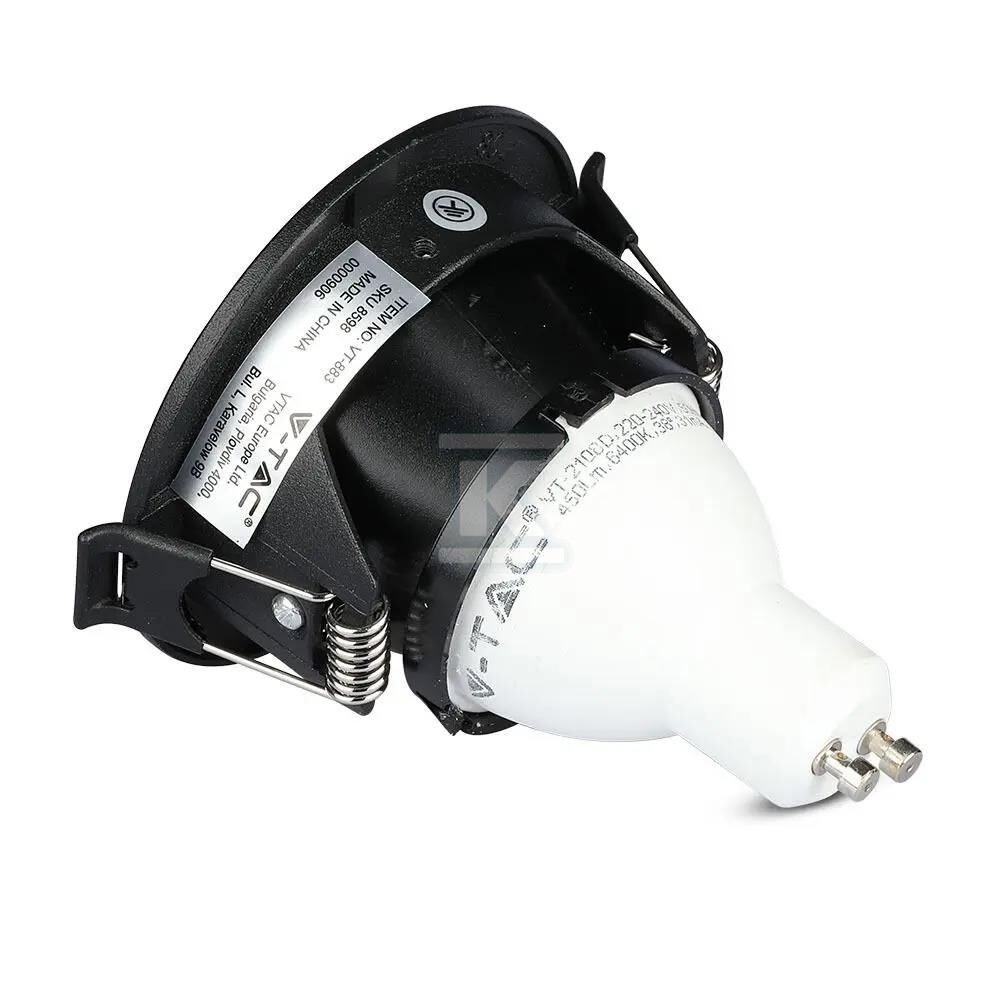 Oczko V-TAC GU10 okrągłe z kwadratem - 8598