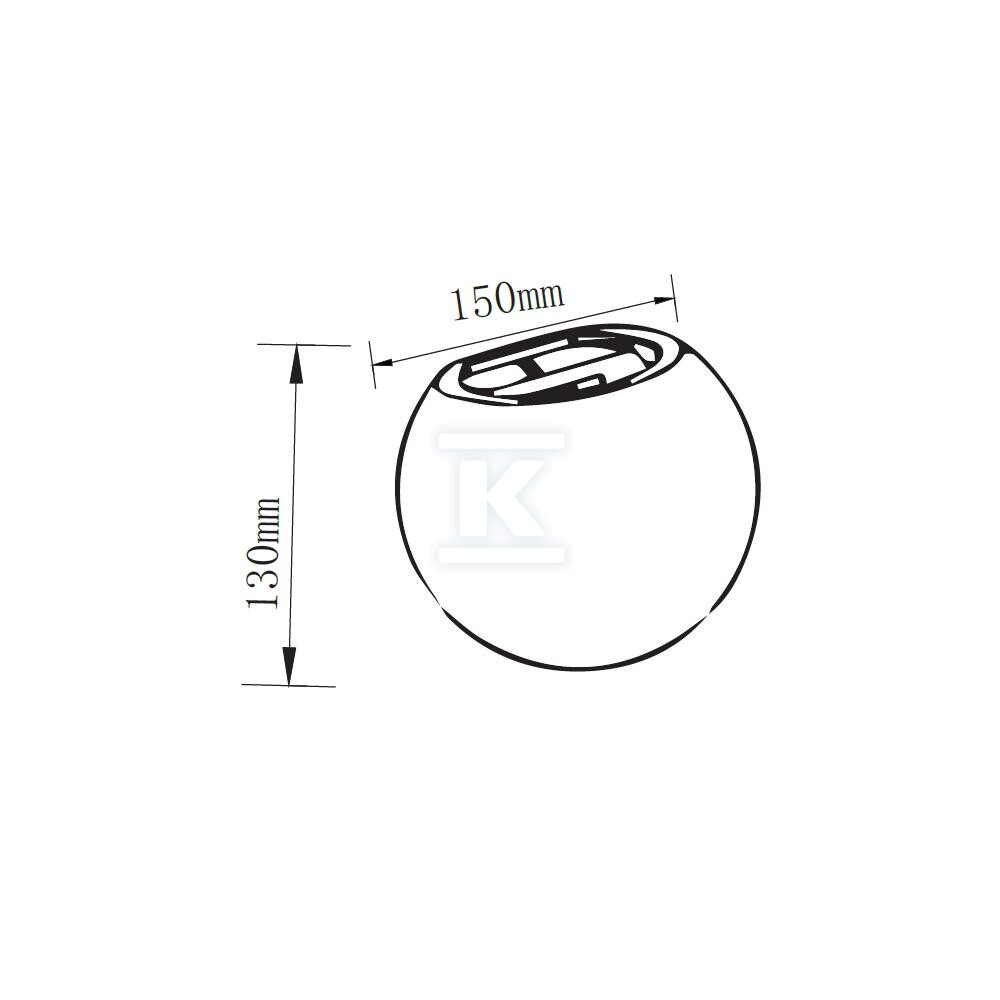 Kinkiet V-TAC beton G9 LED okrągly - 8690