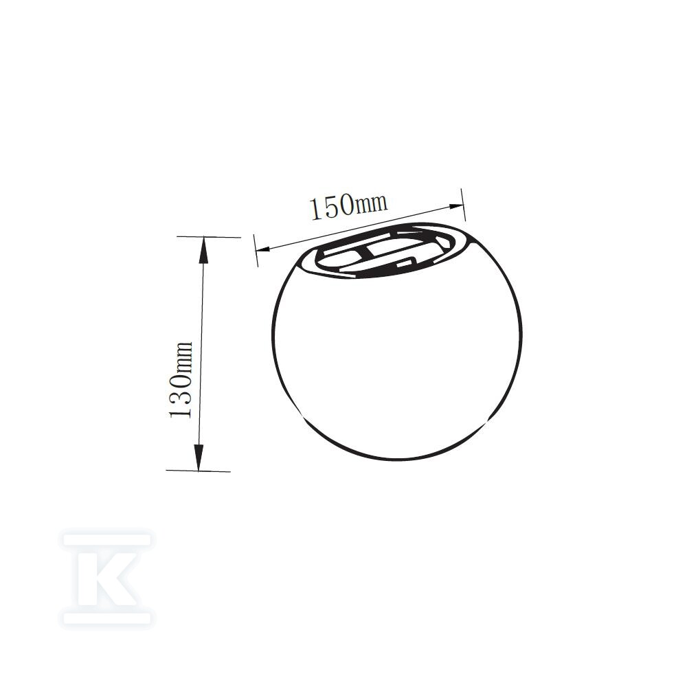 Kinkiet V-TAC beton G9 LED okrągly - 8691