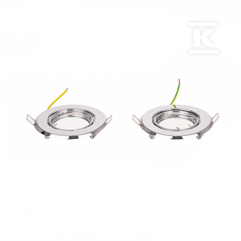 Oczko V-TAC GU10 okrągłe ruchome chrom - 8940