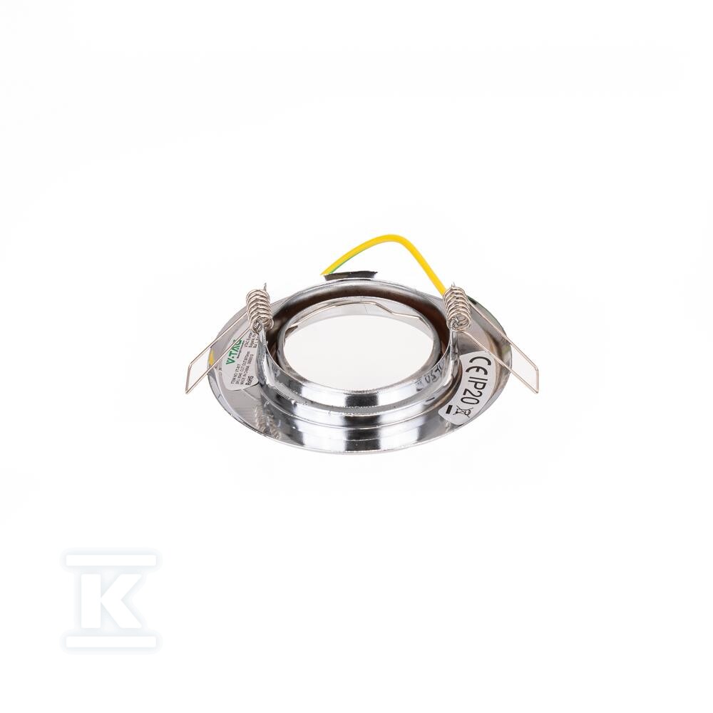 Oczko V-TAC GU10 okrągłe ruchome chrom - 8940