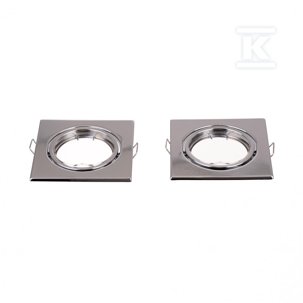 Oczko V-TAC GU10 kwadrat ruchome chrom - 8943