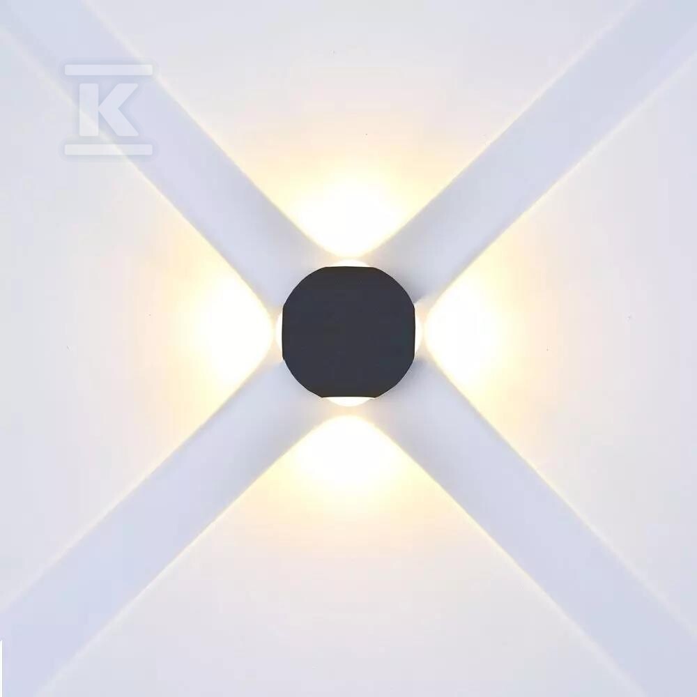 Kinkiet ścienny V-TAC 4W LED czarny - 218554