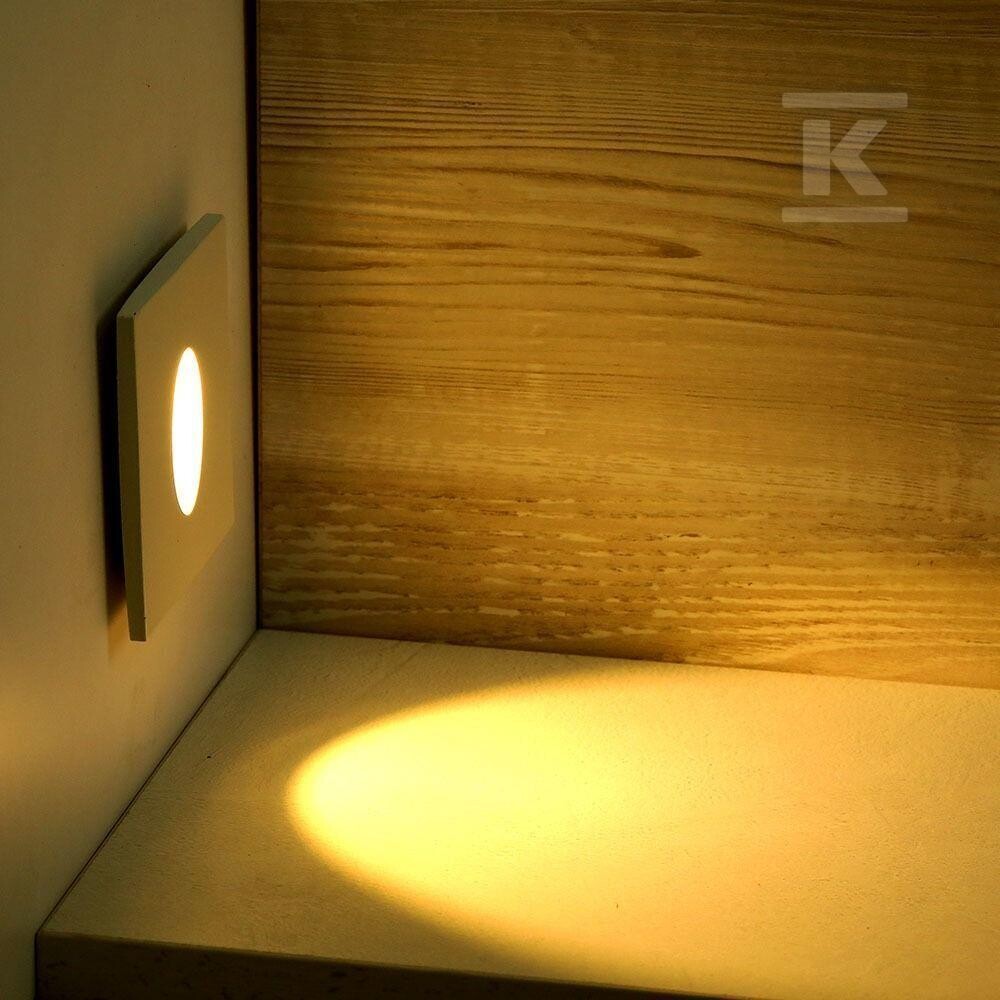 Oprawa schodowa 3W LED V-TAC kwadrat - 211209