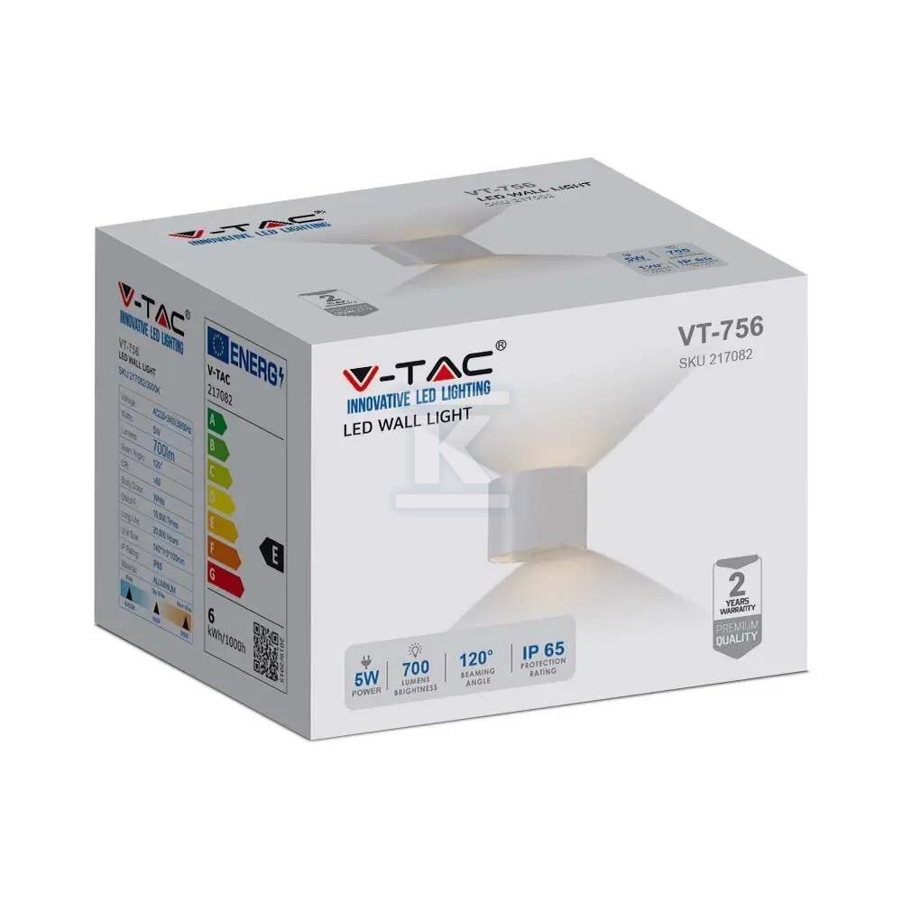 Oprawa ścienna 6W V-TAC góra dół - 217082