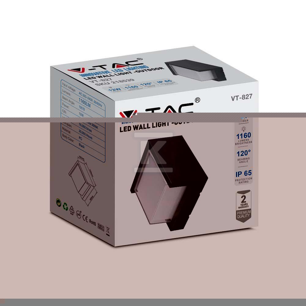 Oprawa ścienna V-TAC 12W LED IP65 - 218539