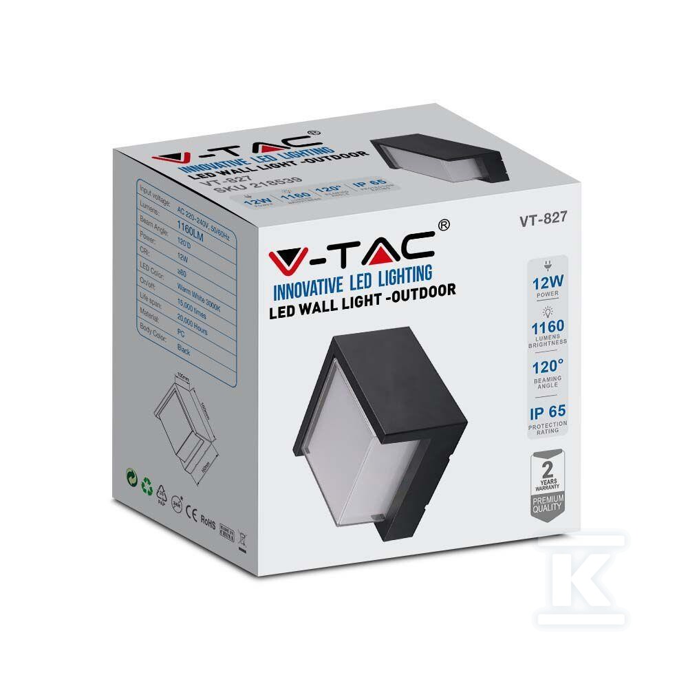 Oprawa ścienna V-TAC 12W LED IP65 - 218540