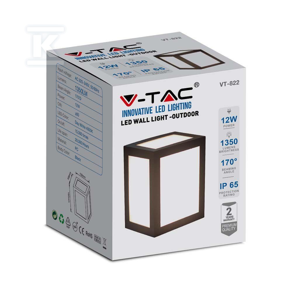 Oprawa ścienna V-TAC 12W LED IP65 - 218341