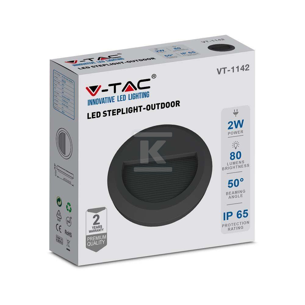 Oprawa schodowa 2W LED V-TAC czarna - 211316